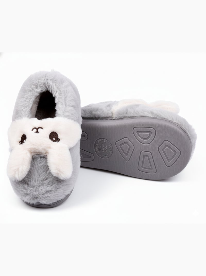 Pantofole Bambino Animali 3D Ultra Morbide MB732831 Grigio - Kiabi