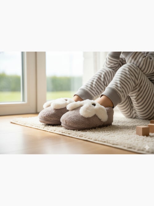 Pantofole Bambino Animali 3D Ultra Morbide MB732831 - Kiabi