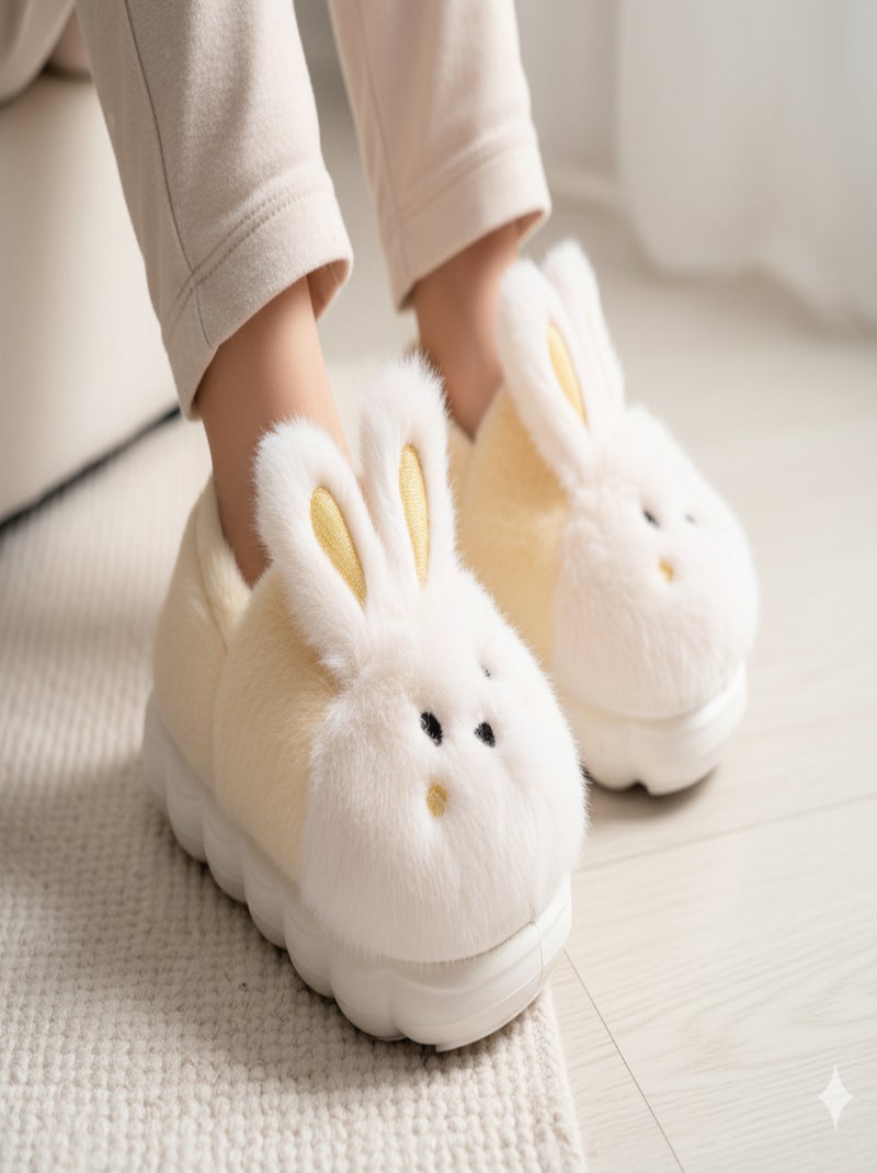 Pantofole Bambino Animali 3D Ultra Morbide MD9758 Giallo - Kiabi