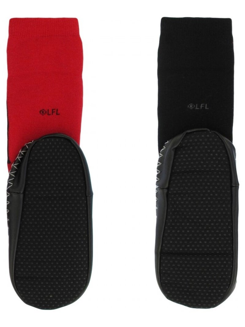 Pantofole calzini confezione da 2 STAR WARS Nero Rosso - Kiabi