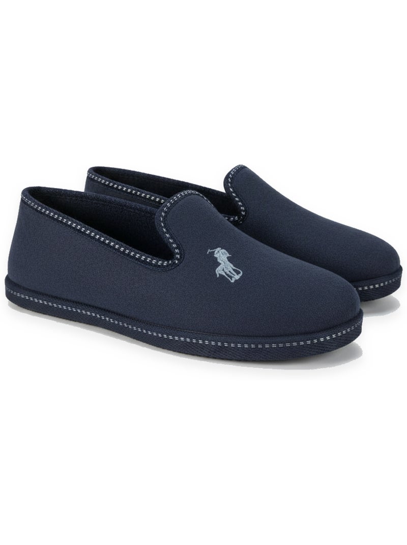 Pantofole charentaise uomo ozabi ricamo fantasia Blu - Kiabi