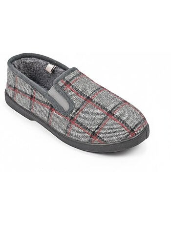 Pantofole charentaise uomo scozzese antiscivolo ozabi