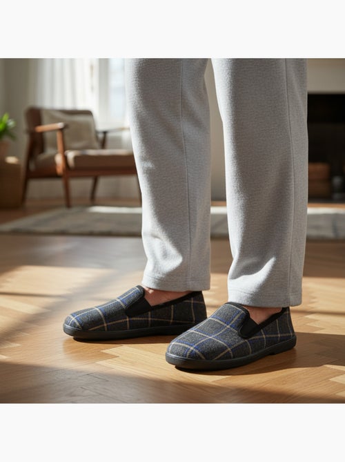 Pantofole charentaise uomo scozzese antiscivolo ozabi - Kiabi