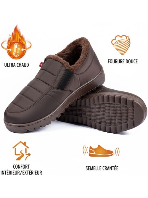 Pantofole charentaises alte PREMIUM MU9738 - Kiabi