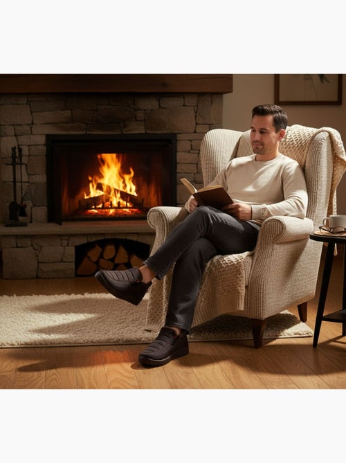 Pantofole charentaises alte PREMIUM MU9738 - Kiabi