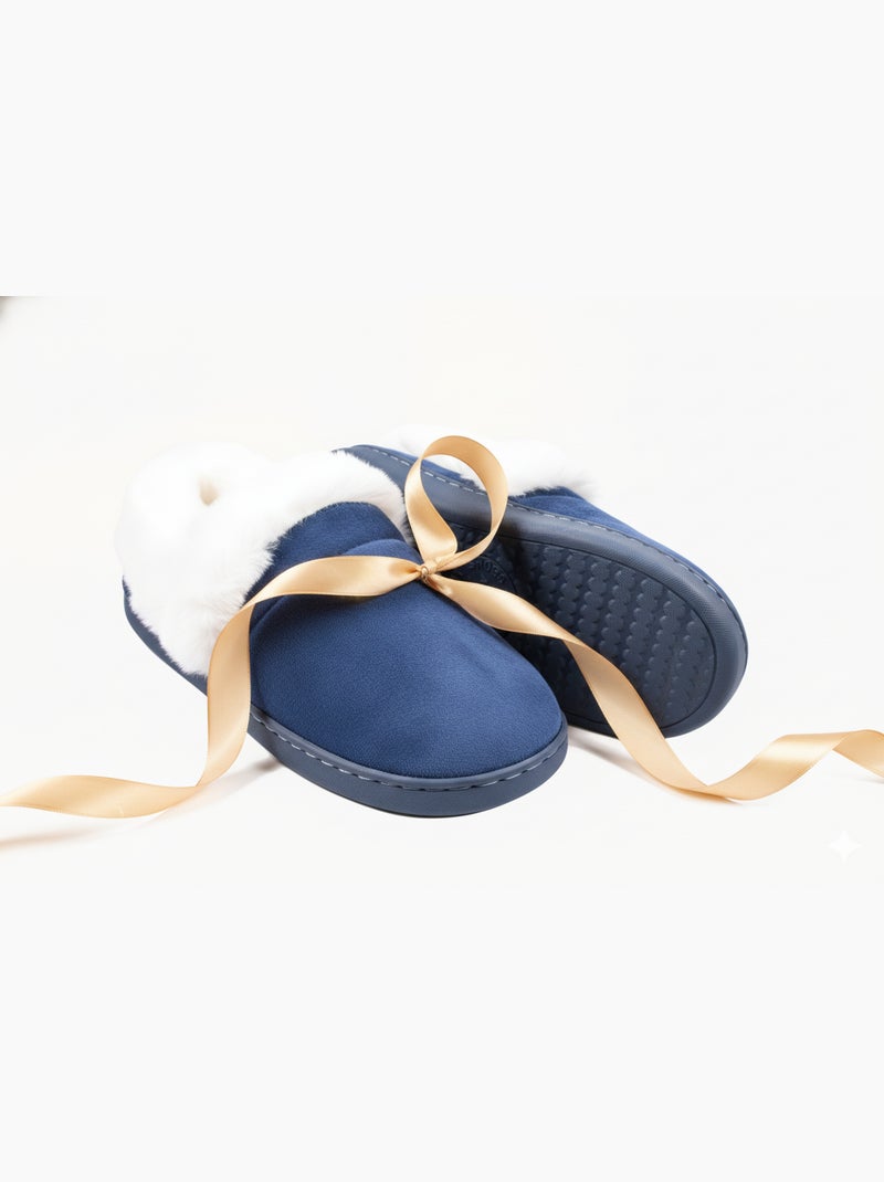 Pantofole Charentaises donna Ultra Leggere MD9691 Blu marino - Kiabi