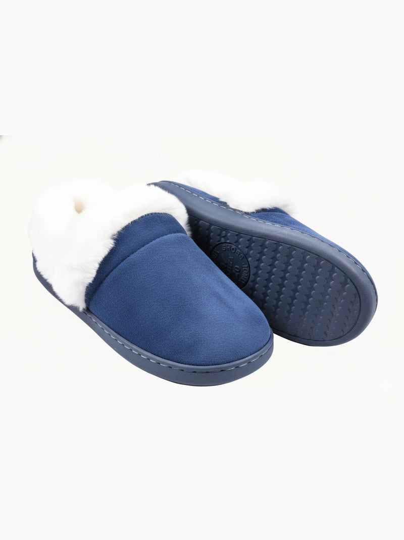 Pantofole Charentaises donna Ultra Leggere MD9691 Blu marino - Kiabi