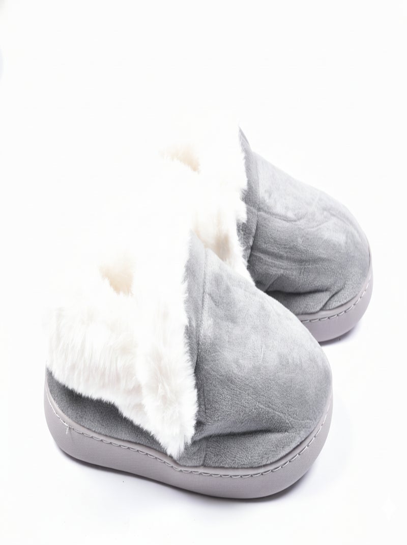 Pantofole Charentaises donna Ultra Leggere MD9691 Grigio - Kiabi