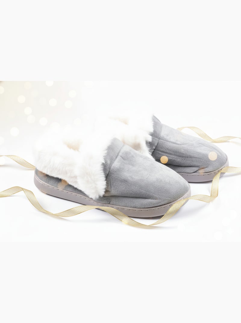 Pantofole Charentaises donna Ultra Leggere MD9691 Grigio - Kiabi