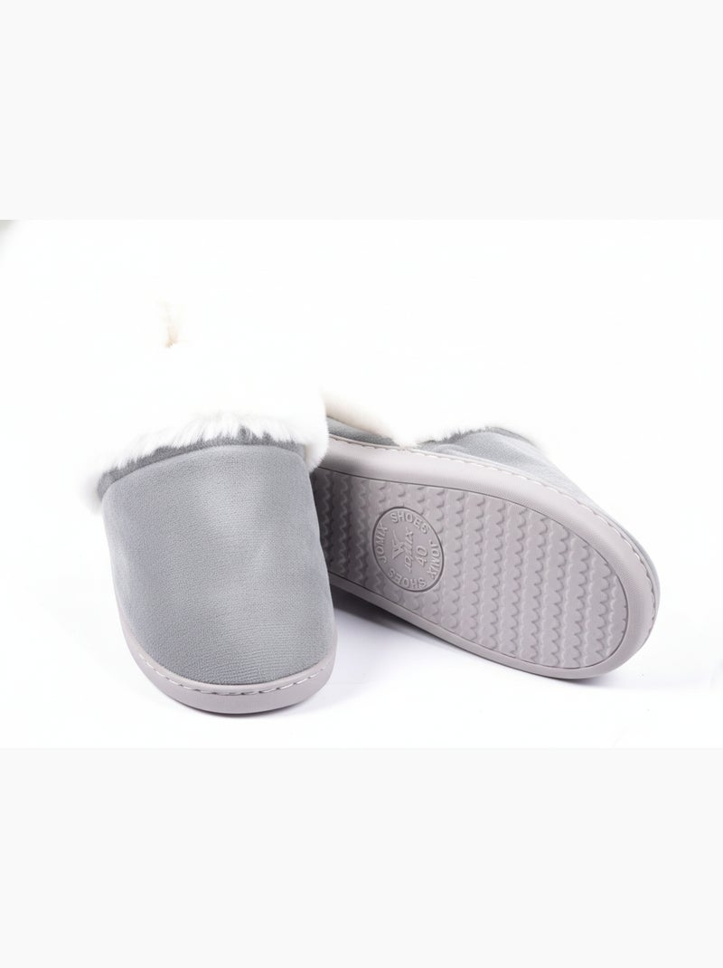 Pantofole Charentaises donna Ultra Leggere MD9691 Grigio - Kiabi