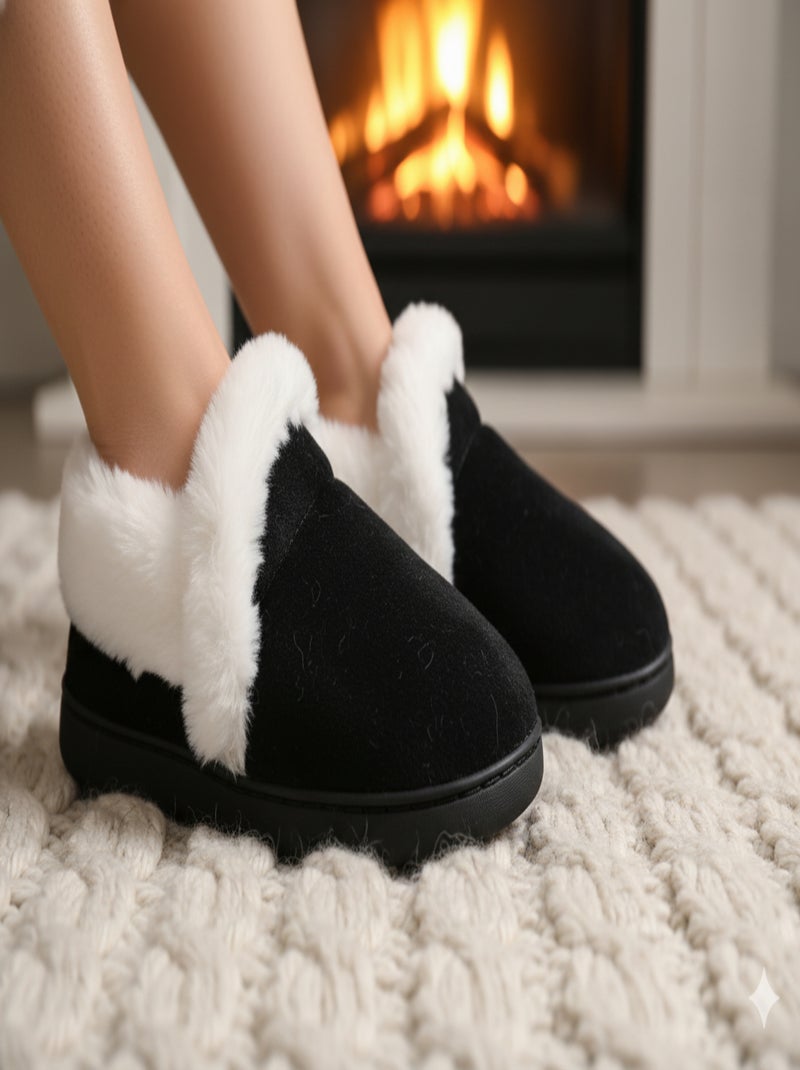 Pantofole Charentaises donna Ultra Leggere MD9691 Nero - Kiabi