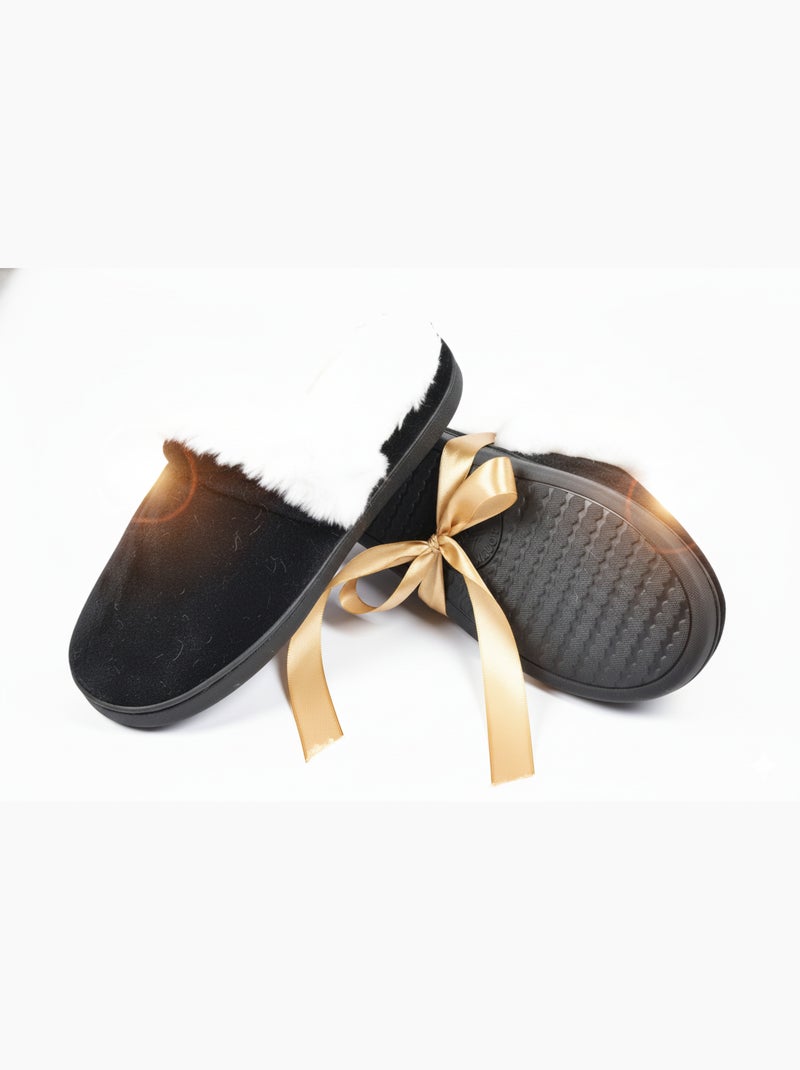 Pantofole Charentaises donna Ultra Leggere MD9691 Nero - Kiabi