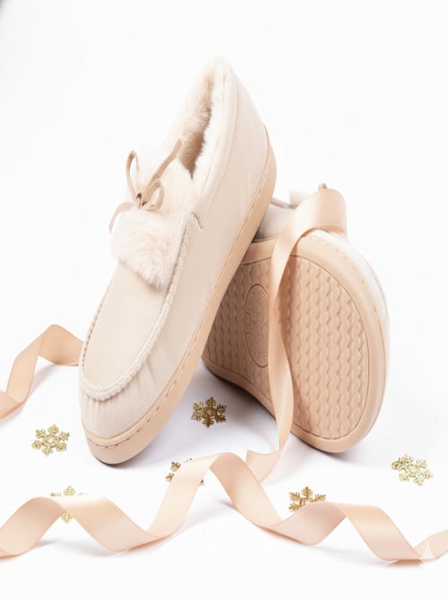 Pantofole Charentaises donna Velluto MD10154 - Kiabi