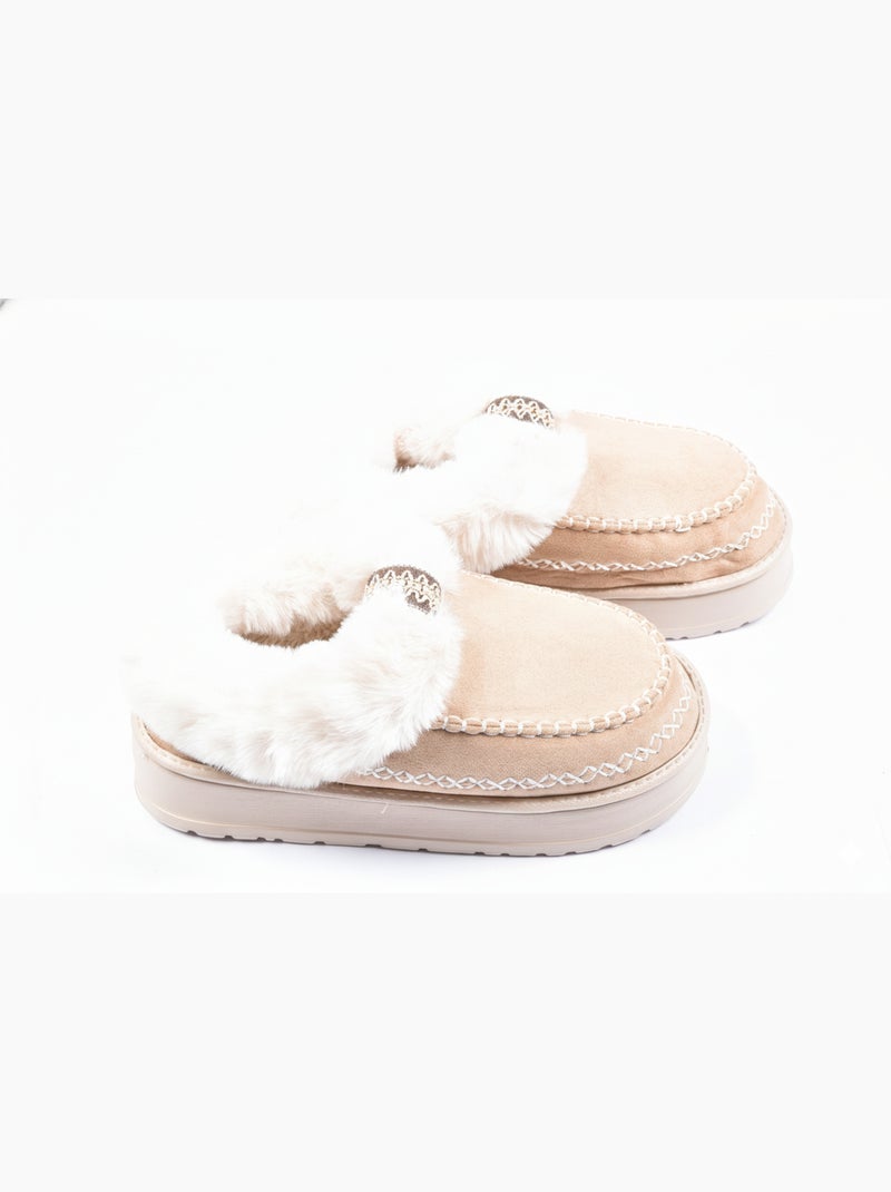 Pantofole Charentaises Ultra Leggere Sherpa MD10158 Tortora - Kiabi