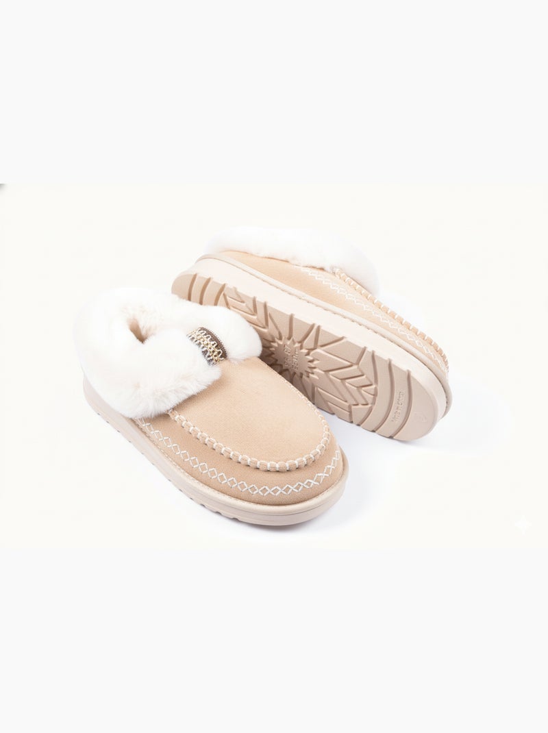 Pantofole Charentaises Ultra Leggere Sherpa MD10158 Tortora - Kiabi