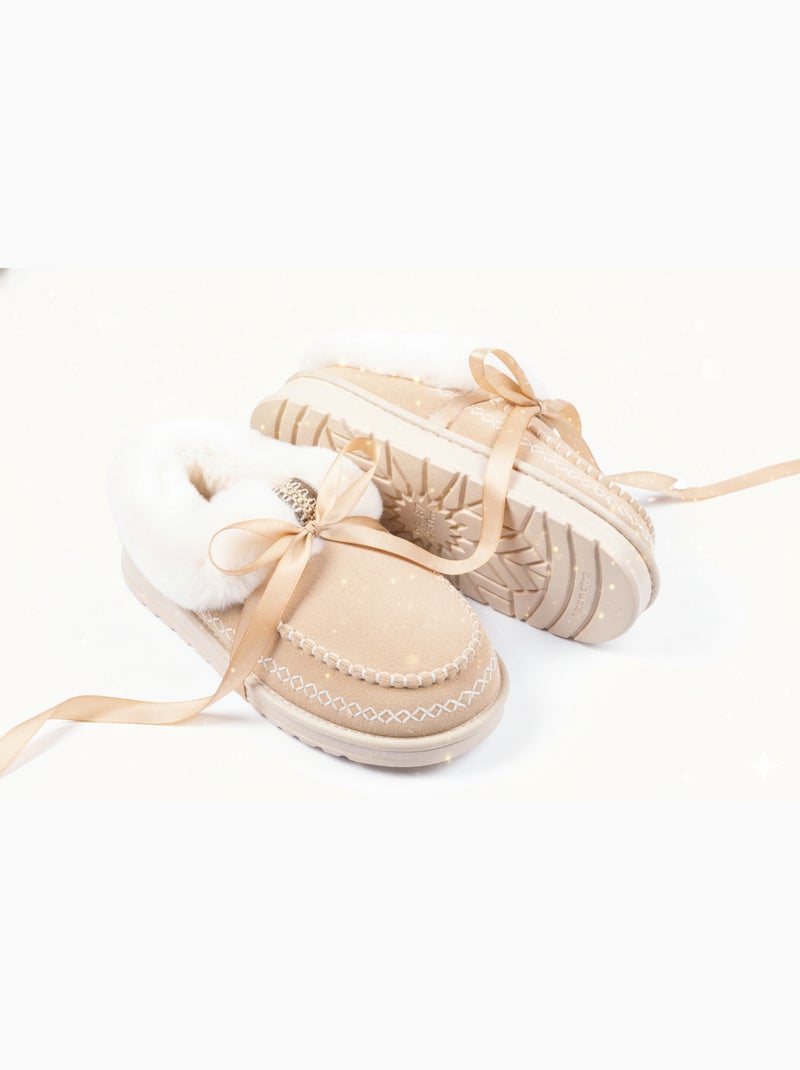 Pantofole Charentaises Ultra Leggere Sherpa MD10158 Tortora - Kiabi