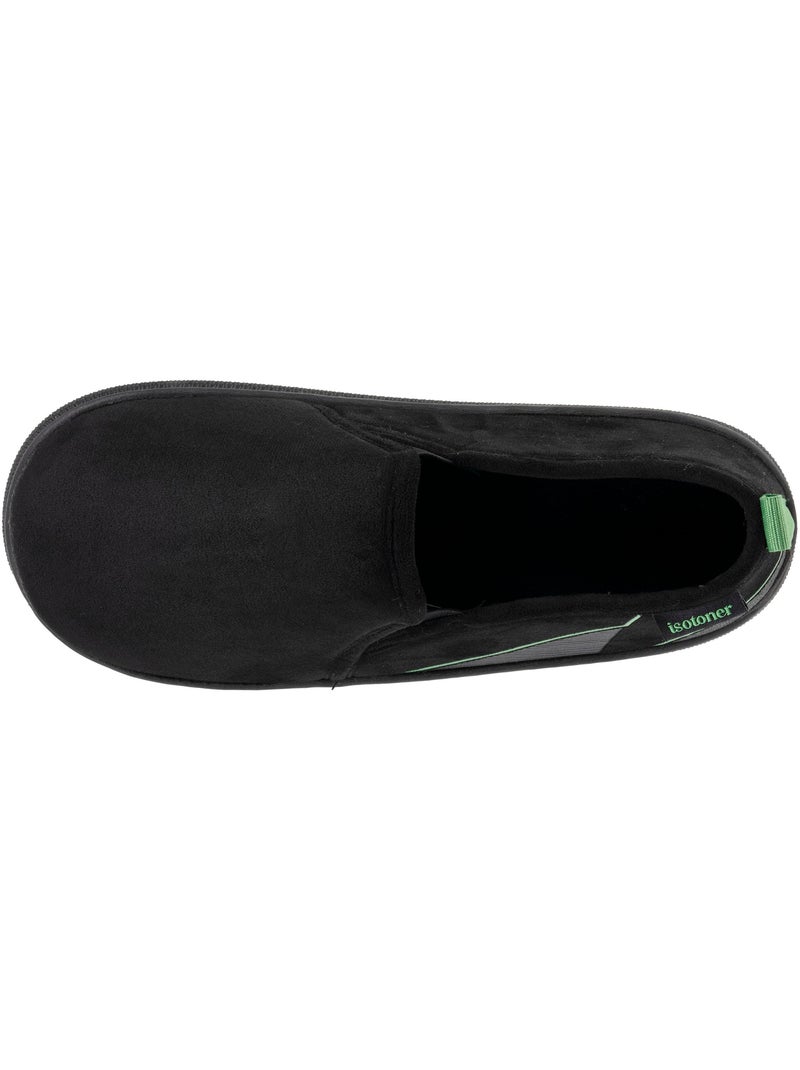 Pantofole chiuse camoscio, suola bloup XTRA comfort, buon uomo Isotoner Nero - Kiabi