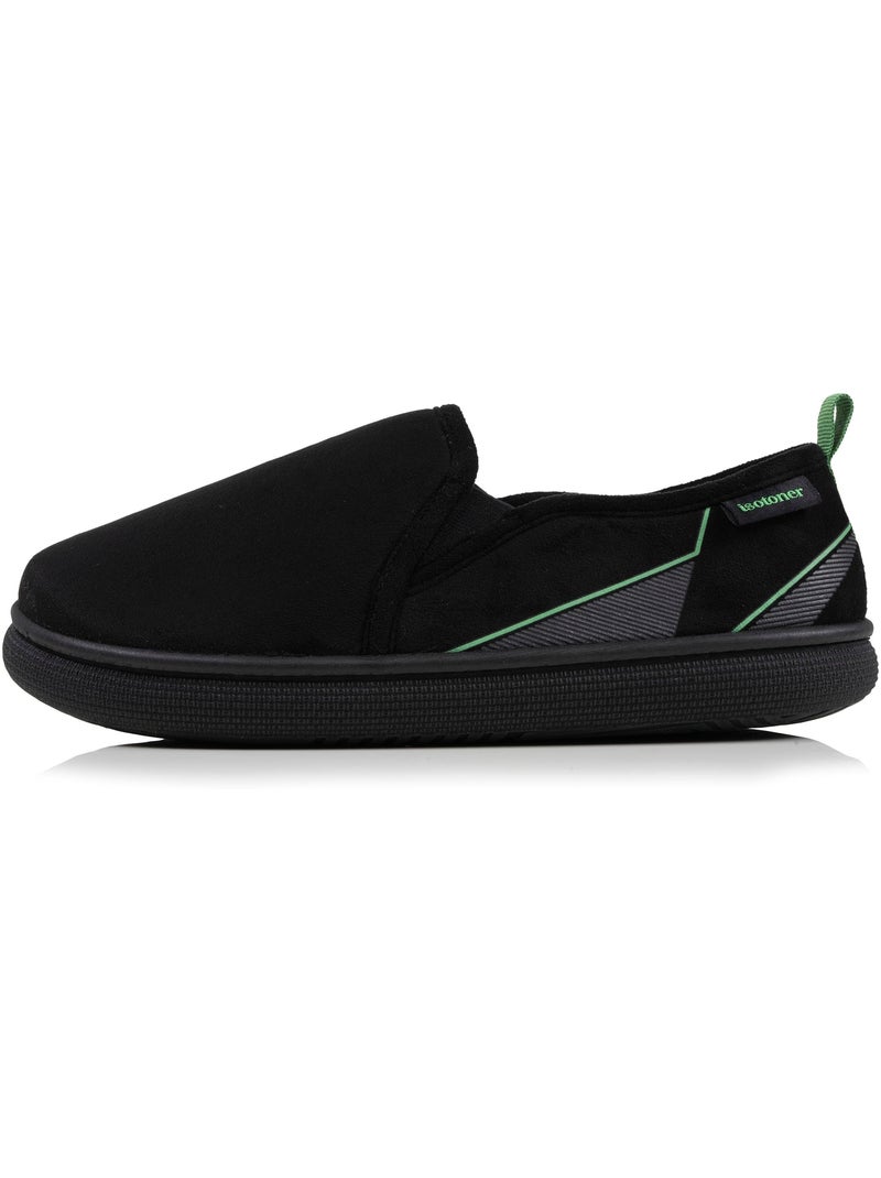 Pantofole chiuse camoscio, suola bloup XTRA comfort, buon uomo Isotoner Nero - Kiabi
