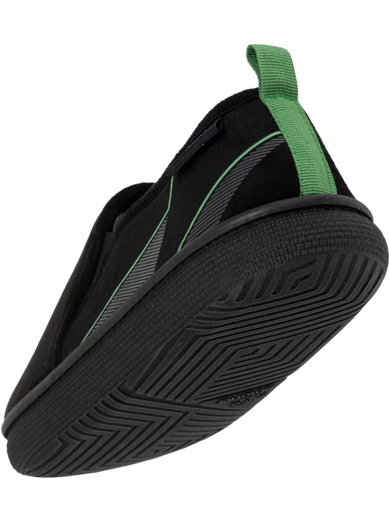 Pantofole chiuse camoscio, suola bloup XTRA comfort, buon uomo Isotoner Nero - Kiabi