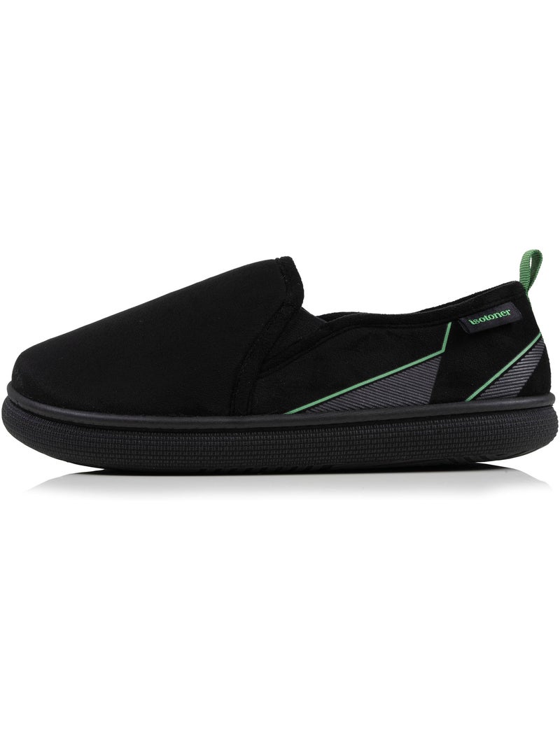 Pantofole chiuse camoscio, suola bloup xtra comfort, buon uomo Nero - Kiabi