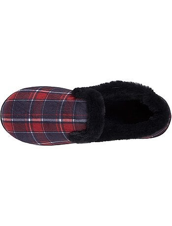 Pantofole chiuse dettagli in pelliccia sintetica donna