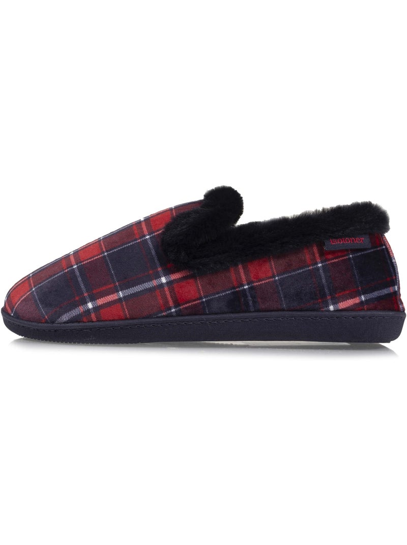 Pantofole chiuse dettagli in pelliccia sintetica donna Grigio - Kiabi