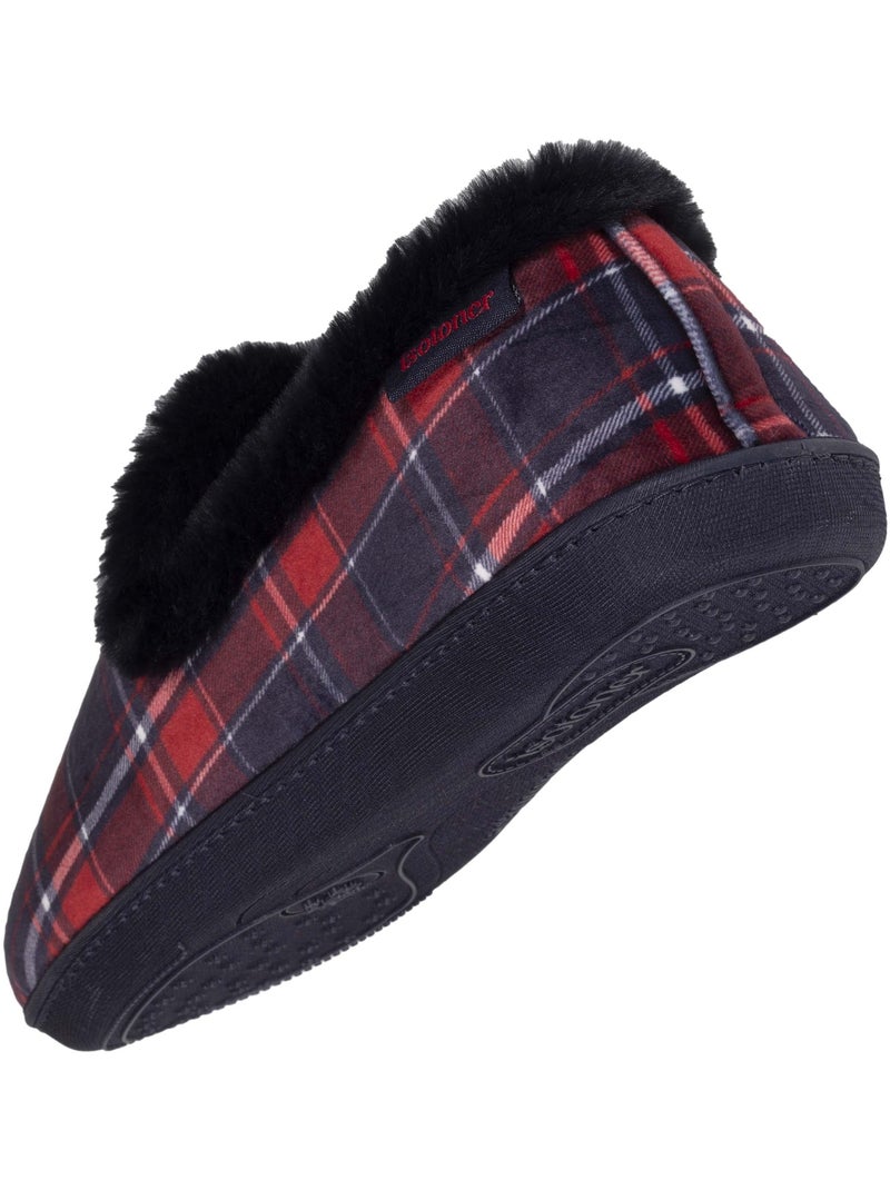 Pantofole chiuse dettagli in pelliccia sintetica donna Grigio - Kiabi