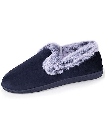 Pantofole chiuse dettagli in pelliccia sintetica donna isotoner