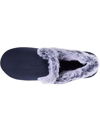 Pantofole chiuse dettagli in pelliccia sintetica donna isotoner