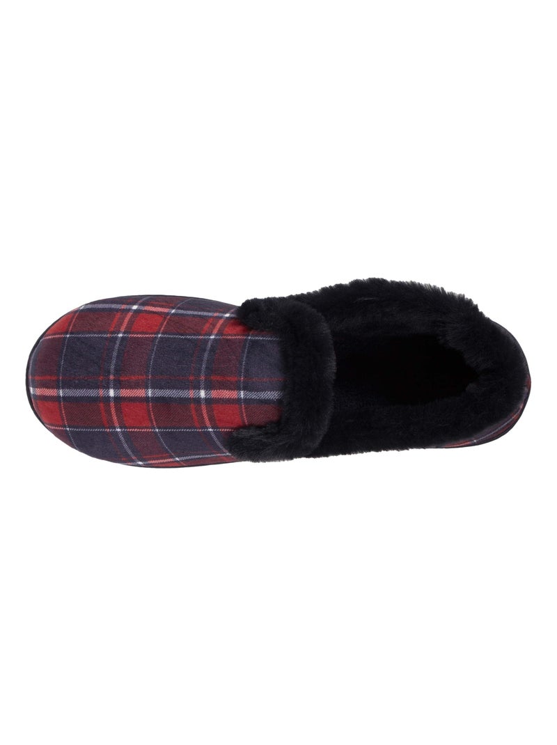 Pantofole chiuse Dettagli in pelliccia sintetica donna Isotoner Grigio - Kiabi