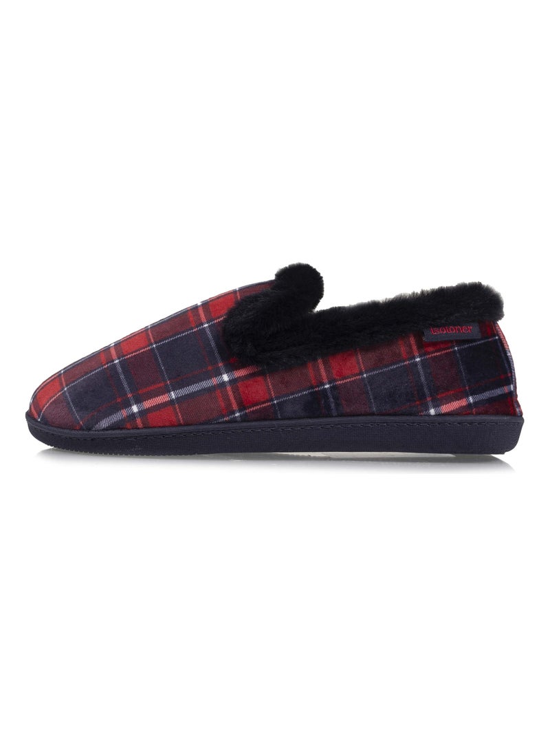 Pantofole chiuse Dettagli in pelliccia sintetica donna Isotoner Grigio - Kiabi