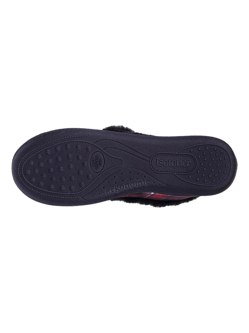 Pantofole chiuse Dettagli in pelliccia sintetica donna Isotoner Grigio - Kiabi