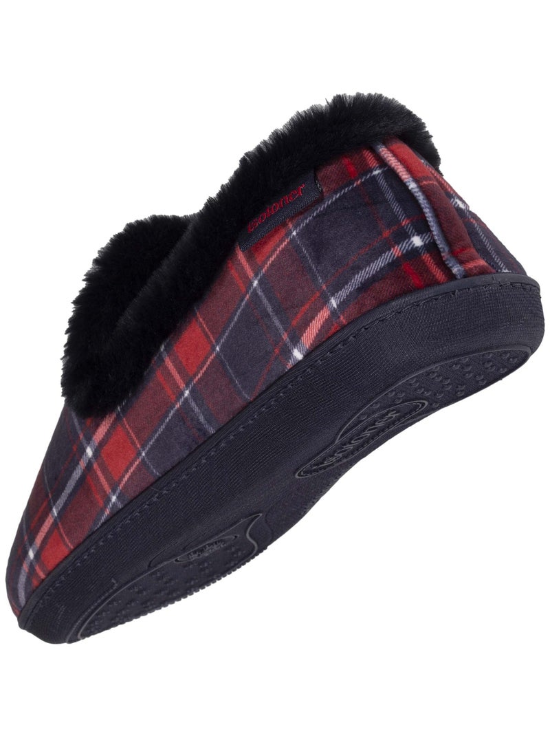 Pantofole chiuse Dettagli in pelliccia sintetica donna Isotoner Grigio - Kiabi