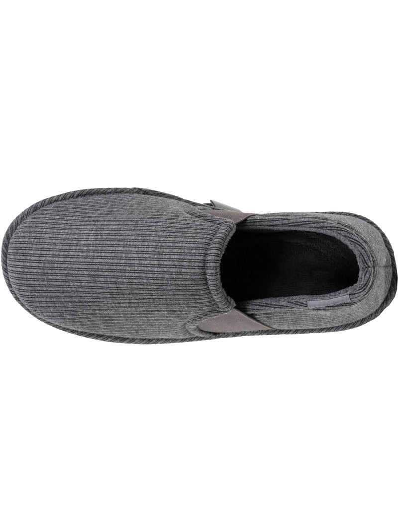 Pantofole chiuse jersey, facile da infilare, supporto uomo Isotoner Grigio - Kiabi