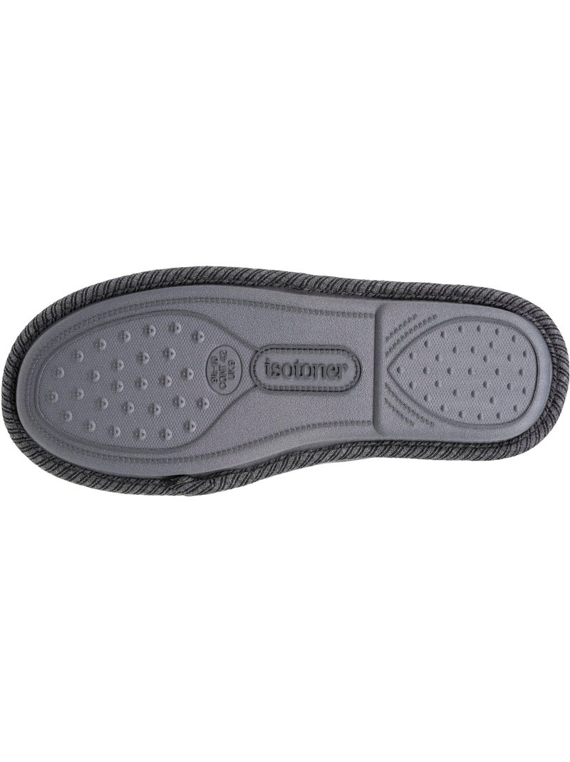 Pantofole chiuse jersey, facile da infilare, supporto uomo Isotoner Grigio - Kiabi