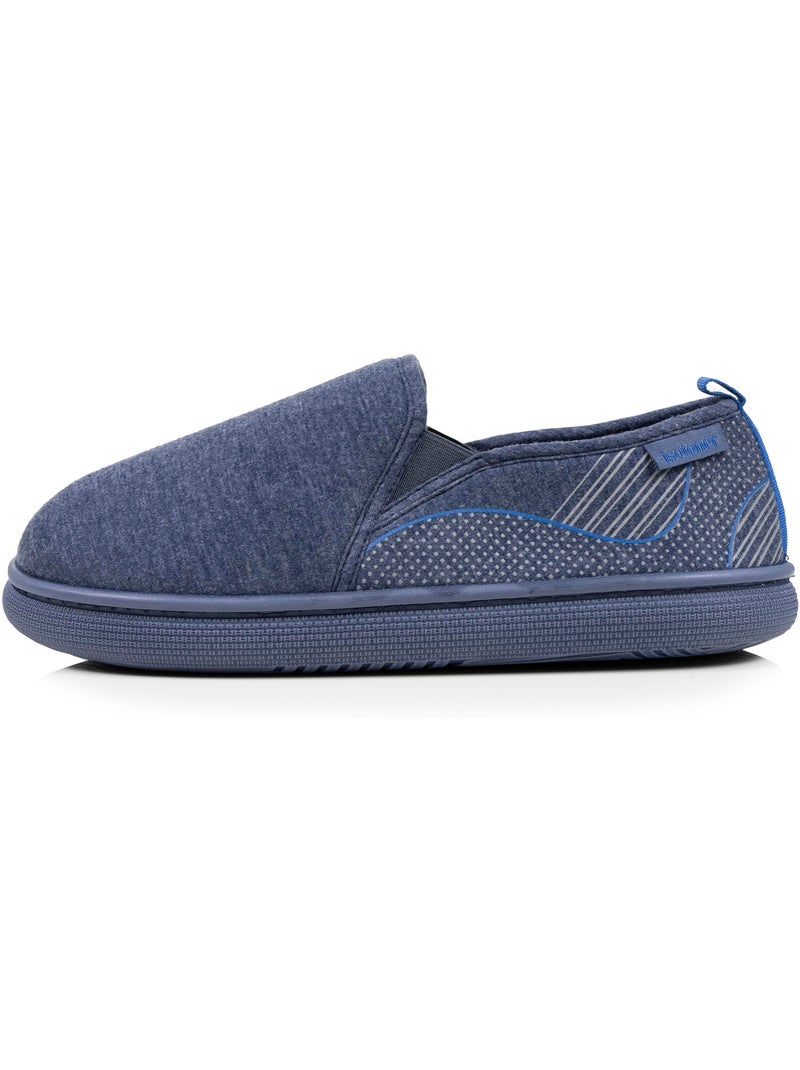 Pantofole chiuse maglia, suola bloup xtra comfort, buon uomo Blu marino - Kiabi