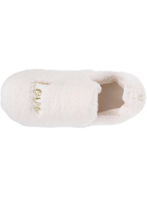 Pantofole chiuse materiale sherpa, suola bloup donna - Kiabi Pantofole chiuse materiale sherpa, suola bloup donna - Kiabi