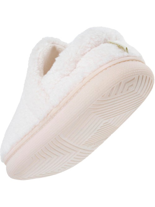 Pantofole chiuse materiale sherpa, suola bloup donna - Kiabi Pantofole chiuse materiale sherpa, suola bloup donna - Kiabi