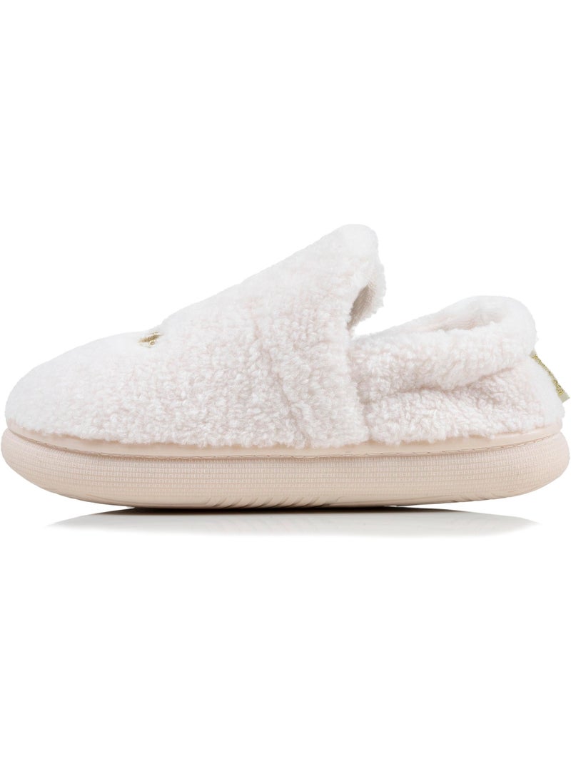 Pantofole chiuse materiale sherpa, suola bloup donna Isotoner Avorio - Kiabi