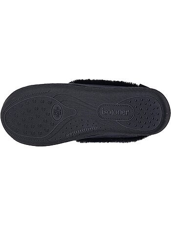 Pantofole chiuse microvelluto, suola ergonomica, schiuma donna isotoner