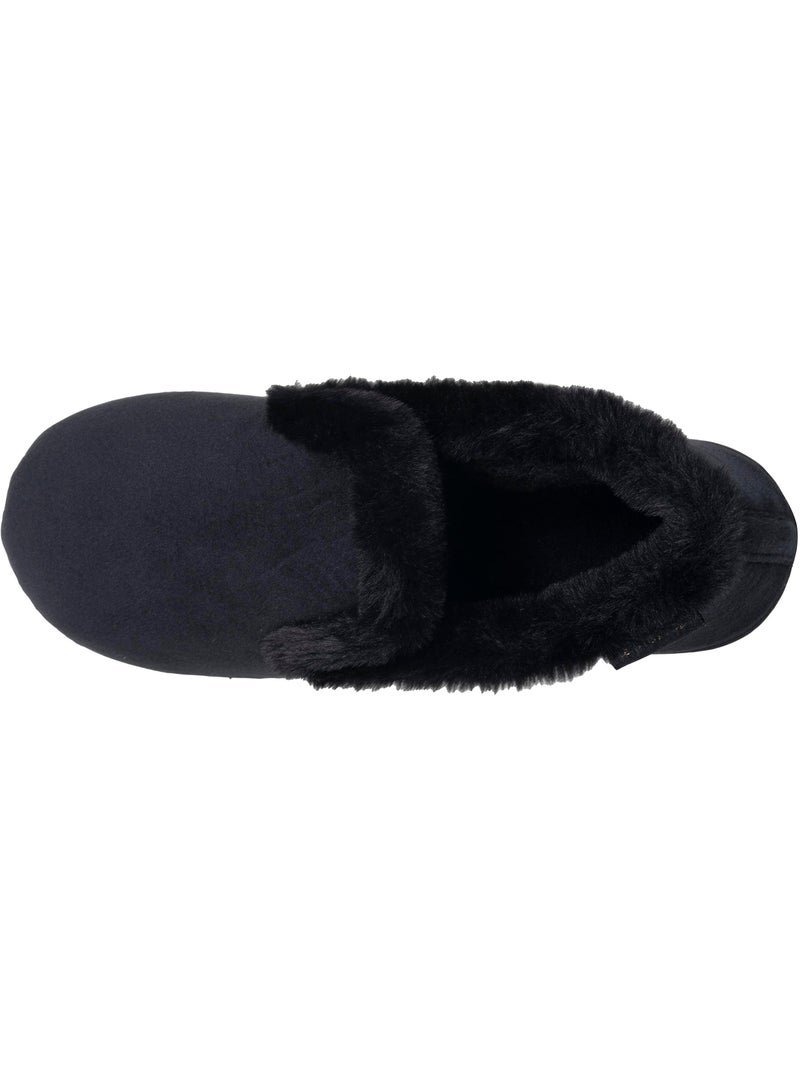 Pantofole chiuse microvelluto, suola ergonomica, schiuma donna isotoner Nero - Kiabi