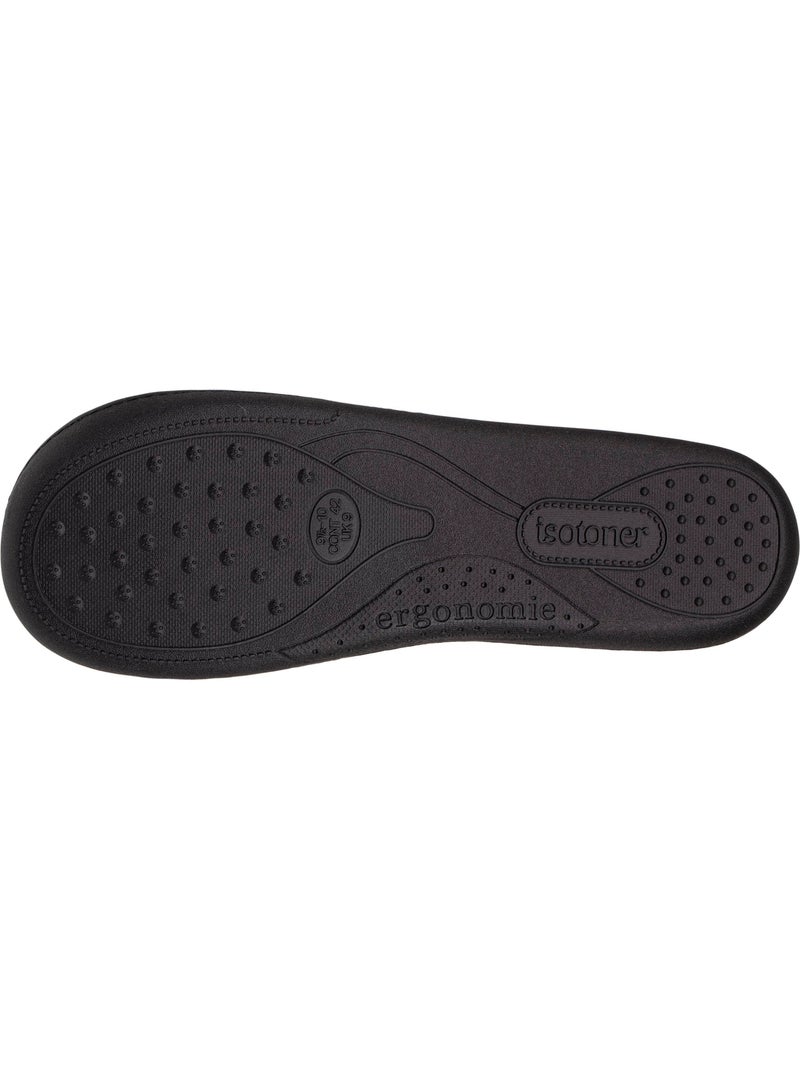 Pantofole chiuse microvelluto, suola ergonomica, schiuma uomo Grigio - Kiabi
