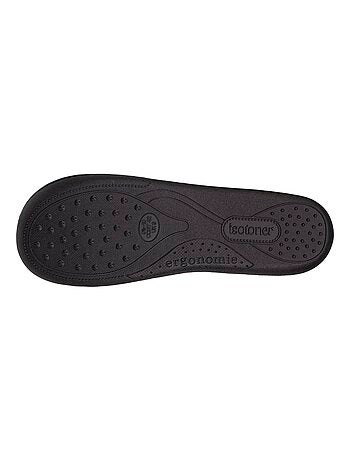 Pantofole chiuse microvelluto, suola ergonomica, schiuma uomo Isotoner