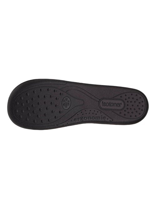 Pantofole chiuse microvelluto, suola ergonomica, schiuma uomo Isotoner - Kiabi Pantofole chiuse microvelluto, suola ergonomica, schiuma uomo Isotoner - Kiabi
