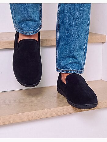 Pantofole chiuse microvelluto, suola ergonomica, schiuma uomo isotoner