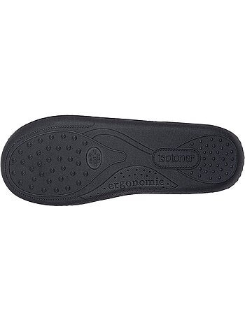 Pantofole chiuse microvelluto, suola ergonomica, schiuma uomo isotoner