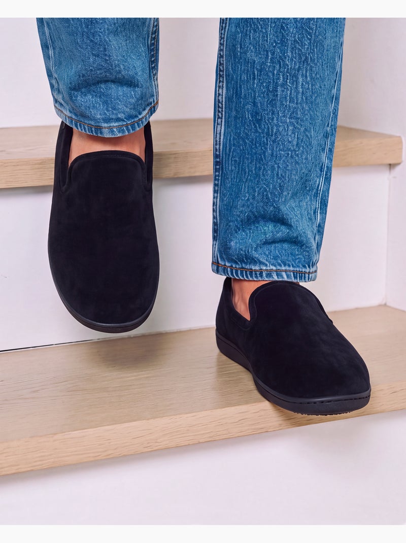 Pantofole chiuse microvelluto, suola ergonomica, schiuma uomo isotoner Nero - Kiabi