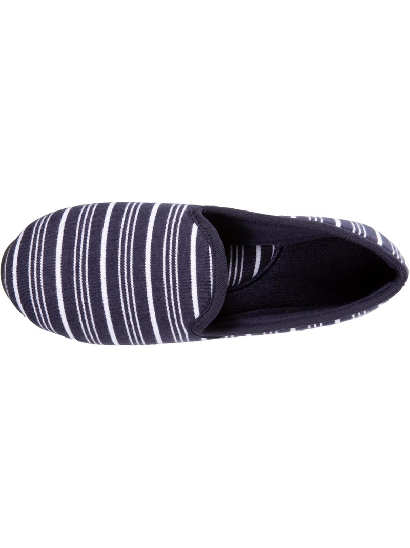 Pantofole chiuse molto confortevole, in jersey biologico donna isotoner Bianco Blu - Kiabi