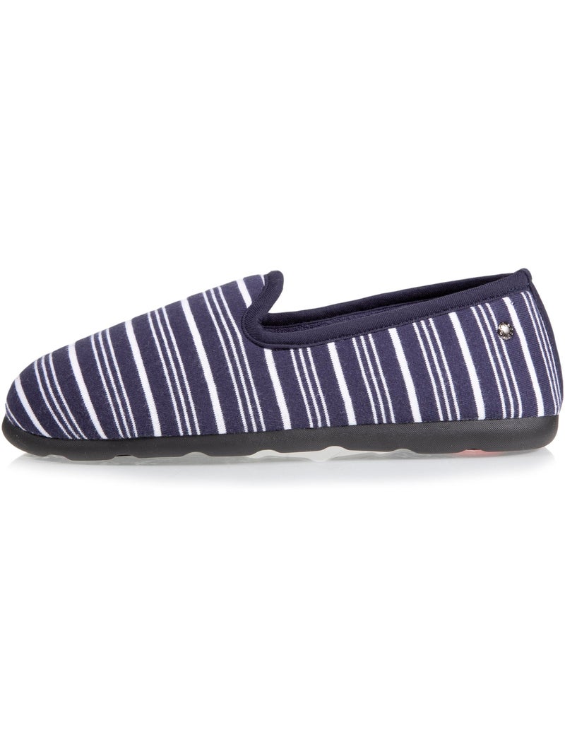 Pantofole chiuse molto confortevole, in jersey biologico donna isotoner Bianco Blu - Kiabi