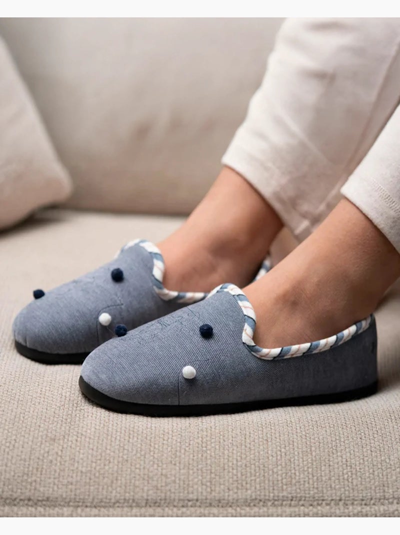Pantofole chiuse morbida, ultraconfortevole e leggera, donna Isotoner Blu denim - Kiabi